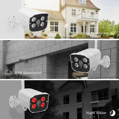QS200-4 2.0MP 1080P HD Network Video Recorder Wireless Camera Set