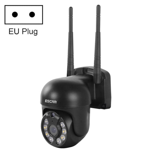 Caméra IP Dôme Sans Fil ESCAM WNK610 3,0 Mégapixels, Prend en Charge la Détection de Mouvement et l'Audio Bidirectionnel et la Vision Nocturne en Couleur et la Carte TF, Prise UE, WNK610