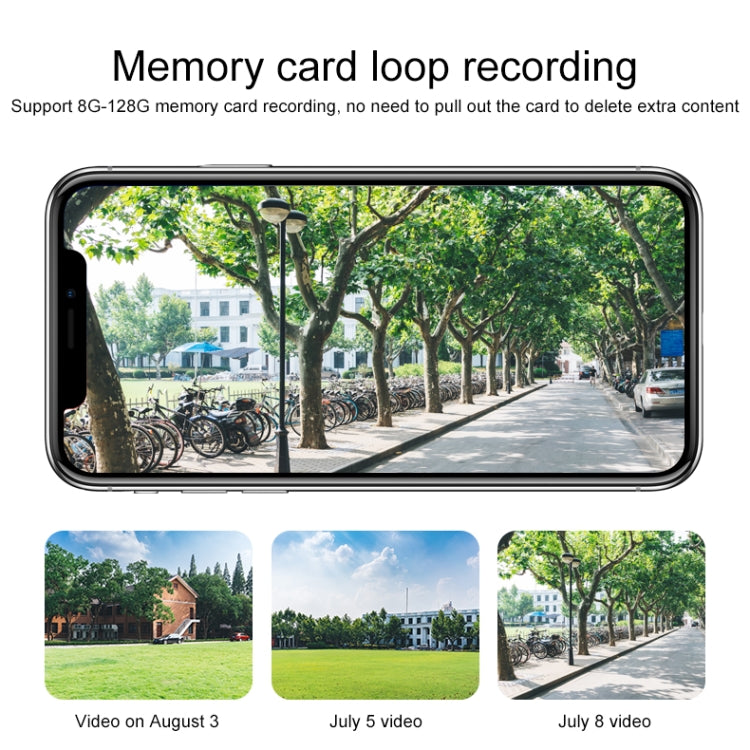 Caméra IP sans fil HD 1080P Q8, prend en charge la détection de mouvement et la vision nocturne infrarouge et la carte TF, prise AU, Q8