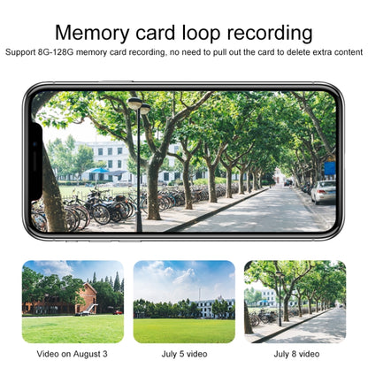 Caméra IP sans fil HD 1080P Q8, prend en charge la détection de mouvement et la vision nocturne infrarouge et la carte TF, prise AU, Q8