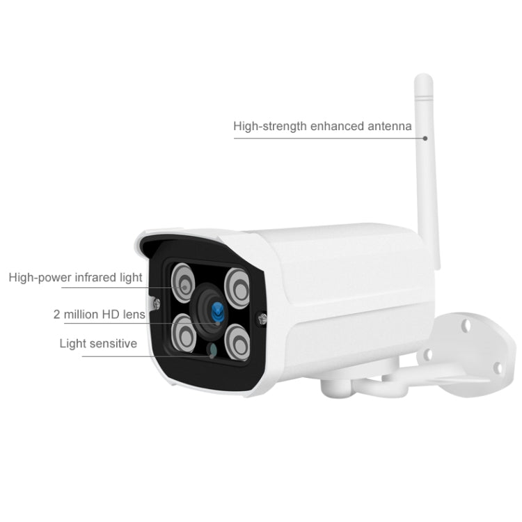 Caméra IP sans fil HD 1080P Q8, prend en charge la détection de mouvement et la vision nocturne infrarouge et la carte TF, prise AU, Q8