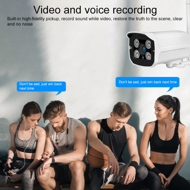 Caméra IP sans fil HD 1080P Q8, prend en charge la détection de mouvement et la vision nocturne infrarouge et la carte TF, prise AU, Q8