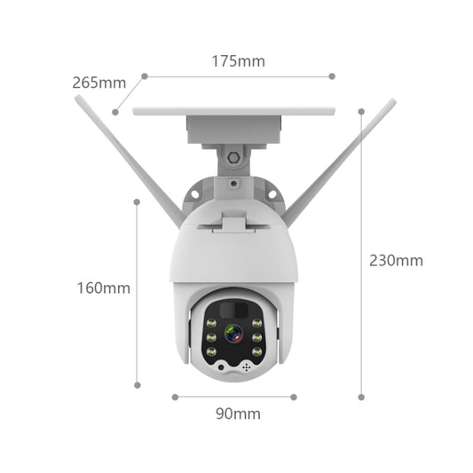T21 1080P HD Solar Wireless IP Camera, Support Motion Detection & Infrared Night Vision & TF Card, T21