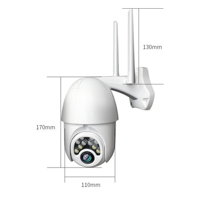 Q10 Outdoor Mobile Phone Remotely Rotate Wireless WiFi 10 Lights IR Night Vision HD Camera, Support Motion Detection Video / Alarm & Recording, UK Plug, Q10 IR Night Vision