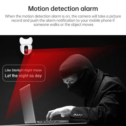 Anpwoo-YT003 2.0 Mega 3.6mm Lens Wide Angle 1080P Smart WIFI Monitor Camera , Support Night Vision & TF Card Expansion Storage, EU Plug, YT003