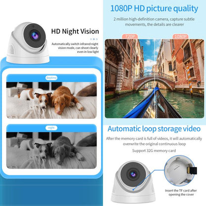 A5 Smart Conch WiFi Camera 1080P HD Night Vision IP Camera, A5 (AU Plug), A5 (EU Plug), A5 (US Plug), A5 (UK Plug)