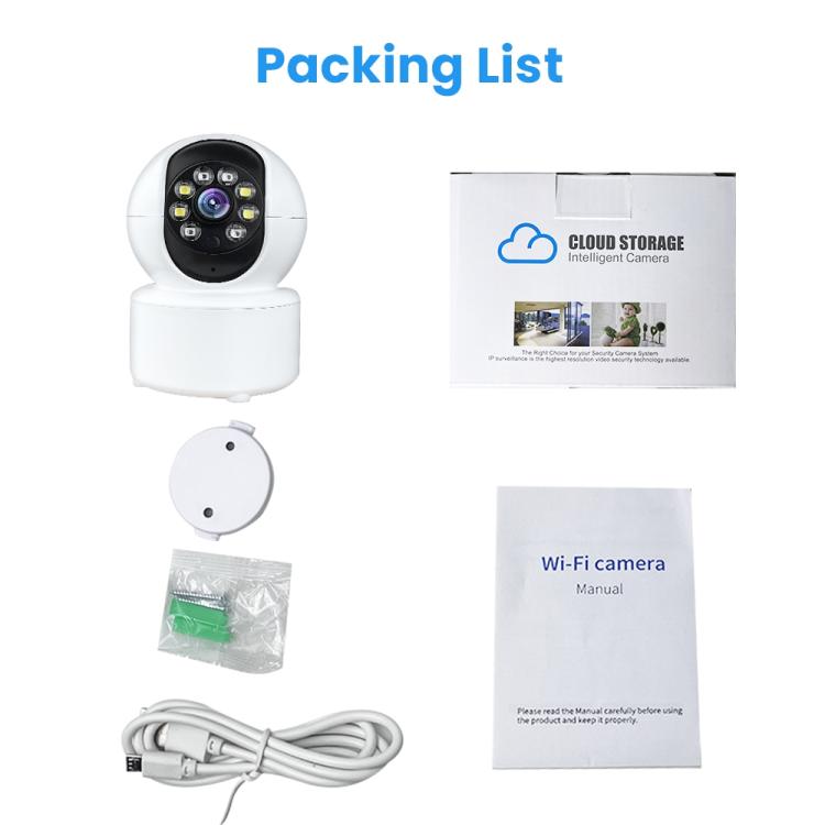 A10 Mini 360 PTZ WiFi Surveillance Camera Smart Home IP Camera  Night Vision Baby Monitor, A10