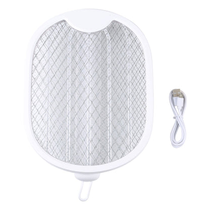Raquette anti-moustiques électrique rotative et pliable multifonction, Raquette anti-moustiques électrique pliable