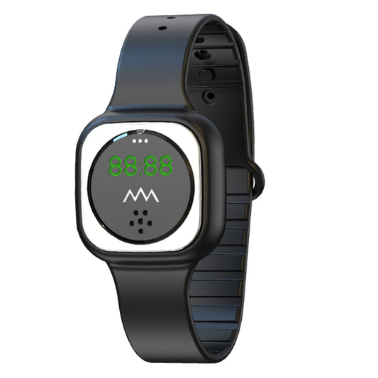 F9 Outdoor Silica Gel Mosquito Repellent Wristband with Clock, F9 (Black), F9 (White)