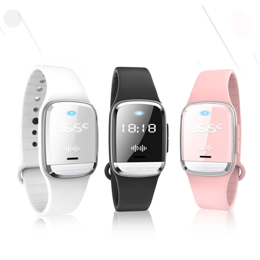 M20 Outdoor Ultrasonic Wave Mosquito Repellent Wristband with Clock & Body Temperature Test