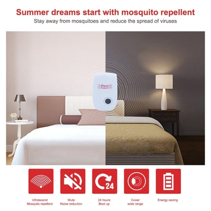 6 in 1 Ultrasonic Electronic Cockroach Mosquito Pest Reject Repeller, US Plug