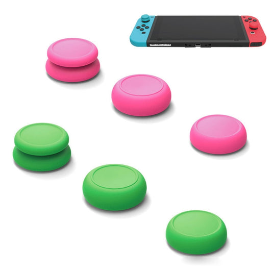 Left + Right Gamepad Rocker Cap Button Cover for Switch, For Switch(Green+Red), For Switch(Red), For Switch(Black), For Switch(Blue + Magenta)