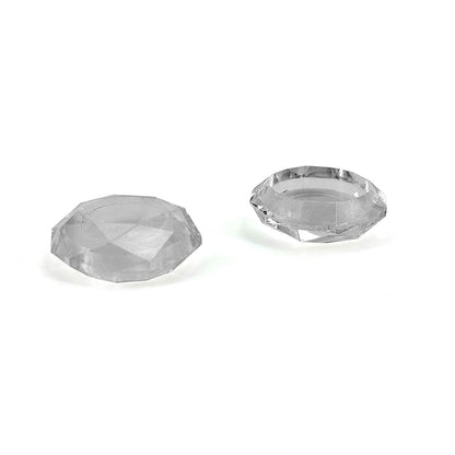 2 PCS Diamond Texture Games Grip Caps for PS5, Red, Clear White, Green, Blue