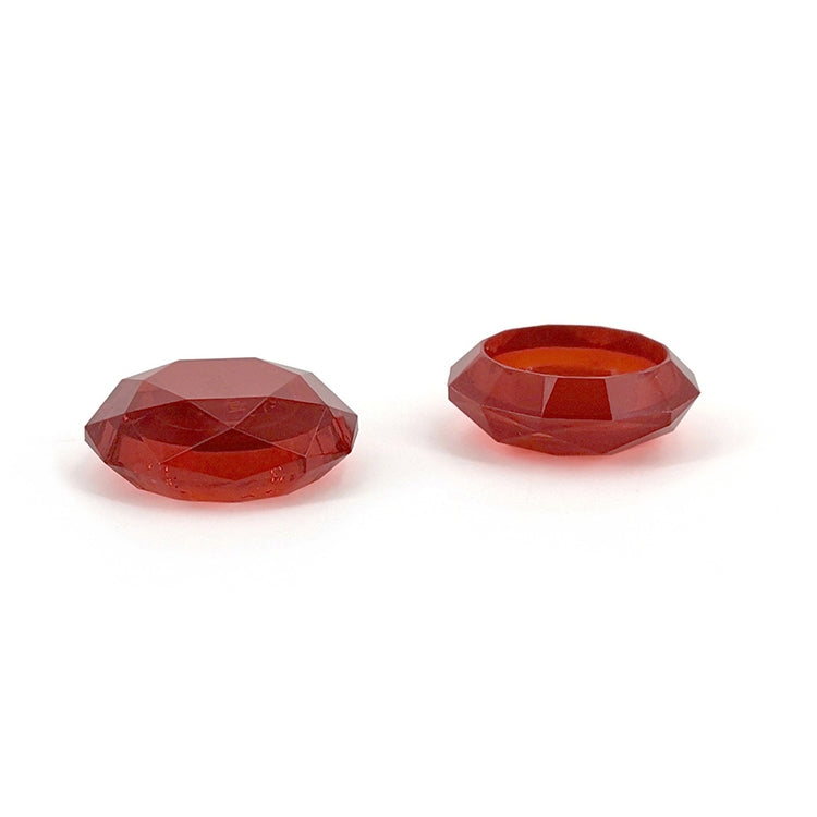 2 PCS Diamond Texture Games Grip Caps for PS5, Red, Clear White, Green, Blue