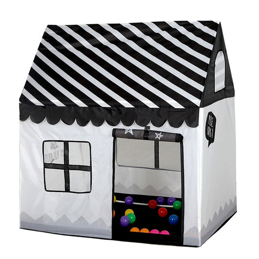 Household Children Printing Play Tent Small Game House with Mat, with Mat (Black White), with Mat (Pink), with Mat (Green), with Mat (Light Pink)