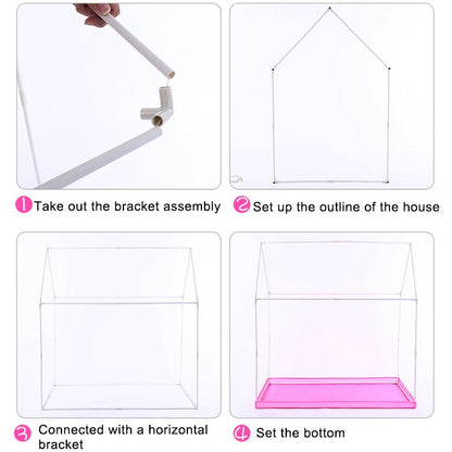 Household Children Printing Play Tent Small Game House with 50 Ocean Balls & Mat, with 50 Ocean Balls & Mat (Black White), with 50 Ocean Balls & Mat (Pink), with 50 Ocean Balls & Mat (Green), with 50 Ocean Balls & Mat (Light Pink)