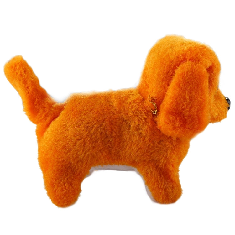 2 PCS Plush Puppy Electric Toys Can Will Move Forward / Will Backwards / Sounding and Luminous Eyes, Random Color Delivery, Multi-color