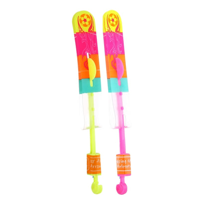 10 PCS Amazing LED Light Slingshot Flying Arrows, Random Color Delivery, Size: Large, Large