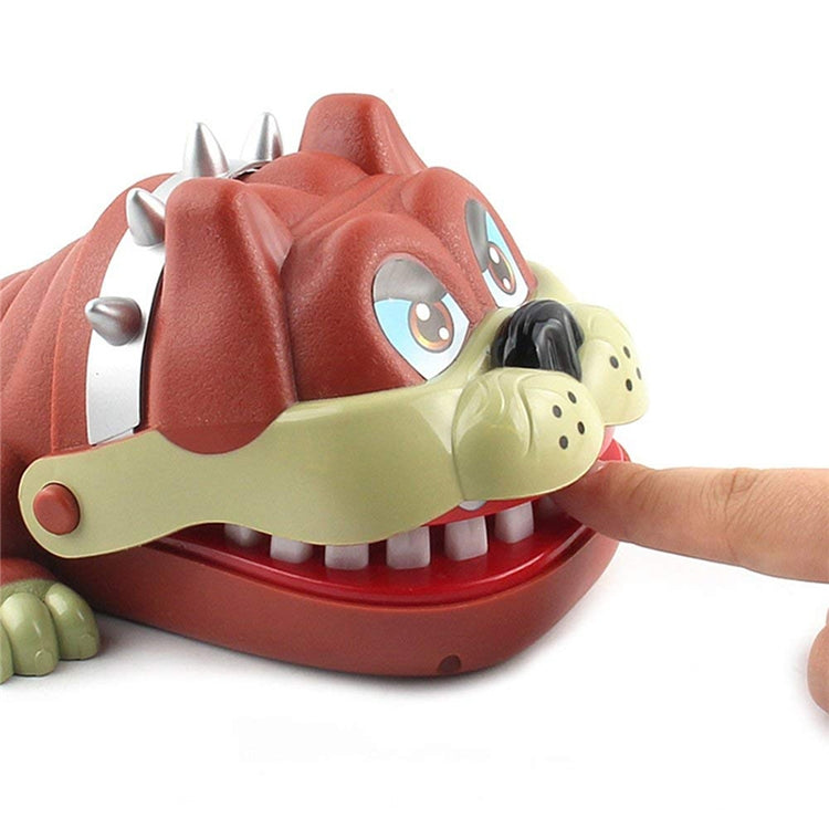 Dessin animé créatif en forme de chien mordant la main, jouets farces fantaisie, forme de chien