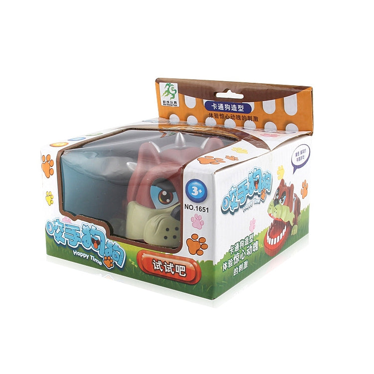 Dessin animé créatif en forme de chien mordant la main, jouets farces fantaisie, forme de chien