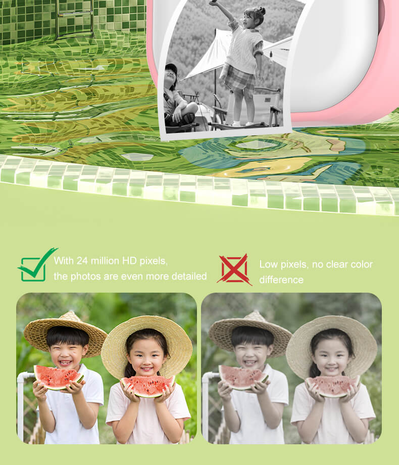 New Children's Polaroid Printing Camera High Definition Dual Lens Can Take Pictures and Videos Toy Gift Box Delivery