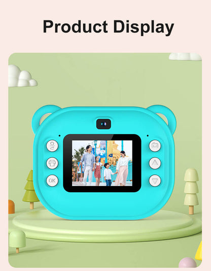 New Children's Polaroid Printing Camera High Definition Dual Lens Can Take Pictures and Videos Toy Gift Box Delivery