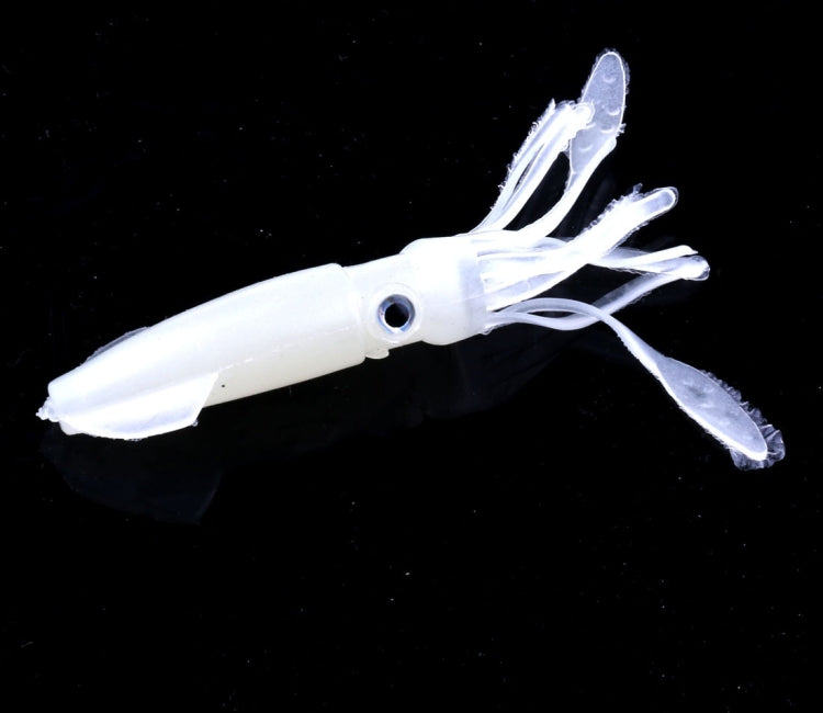 HENGJIA 5 pièces Calamars Appâts Souples en Plastique Leurre de Pêche Artificiel Appât de Pêche Bionique, Longueur : 9 cm, Lumineux, Tuyau Coloré