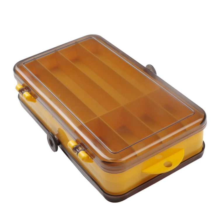 Boîte à Leurres Portable d'Extérieur, Boîte de Rangement Double-Face en Plastique Transparent, Taille : 18 x 10 x 5cm