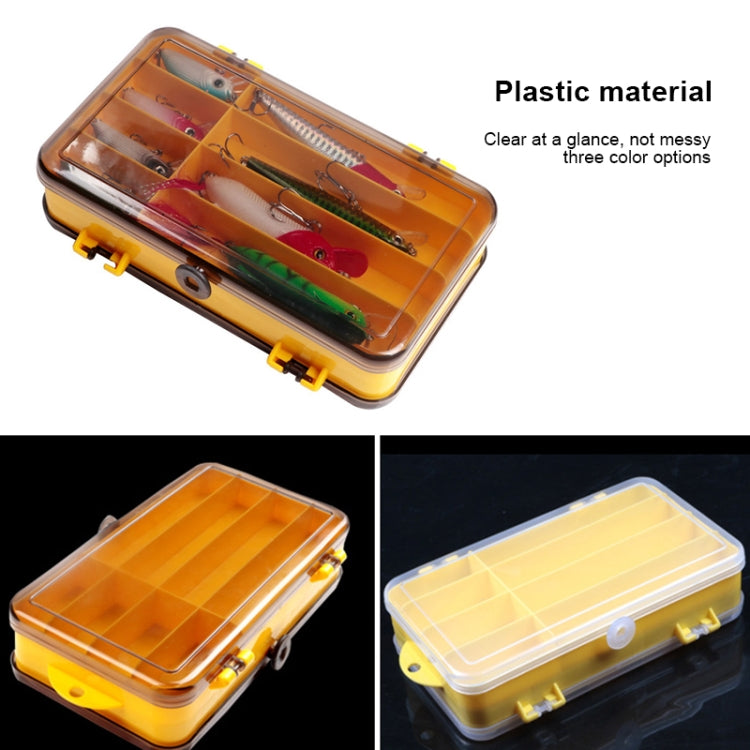 Boîte à Leurres Portable d'Extérieur, Boîte de Rangement Double-Face en Plastique Transparent, Taille : 18 x 10 x 5cm