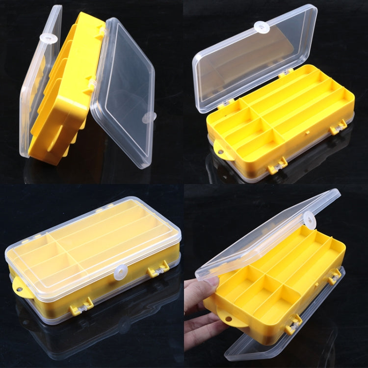 Boîte à Leurres Portable d'Extérieur, Boîte de Rangement Double-Face en Plastique Transparent, Taille : 18 x 10 x 5cm