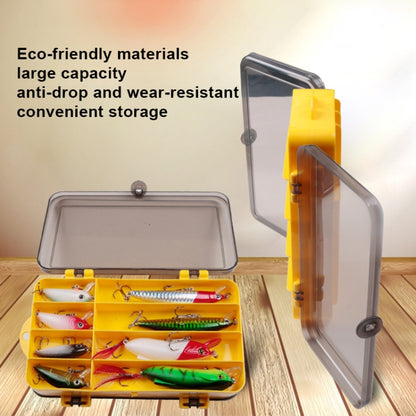 Boîte à Leurres Portable d'Extérieur, Boîte de Rangement Double-Face en Plastique Transparent, Taille : 18 x 10 x 5cm