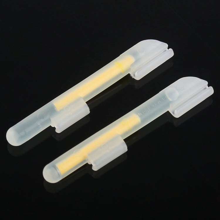 5 paquets OCEAN SUN Flotteur Lumineux Clip-On Bâton Lumineux Pêche de Nuit, S, Convient pour Canne Pointe 1.5-1.9mm, Clip-On, S