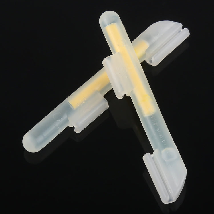 5 paquets OCEAN SUN Flotteur Lumineux Clip-On Bâton Lumineux Pêche de Nuit, S, Convient pour Canne Pointe 1.5-1.9mm, Clip-On, S