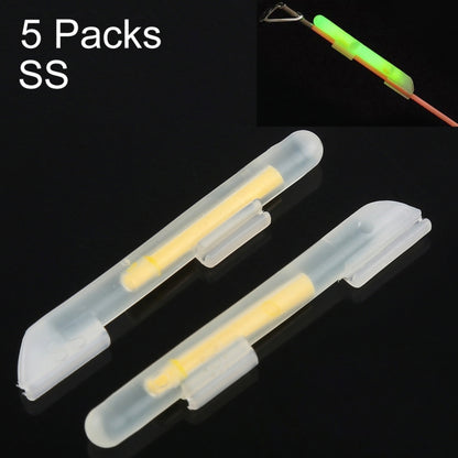 5 Packs OCEAN SUN Clip-On Luminous Float Night Fishing Light Stick, SS, Fits Rod Tip 0.6-1.4mm, Clip-On, SS