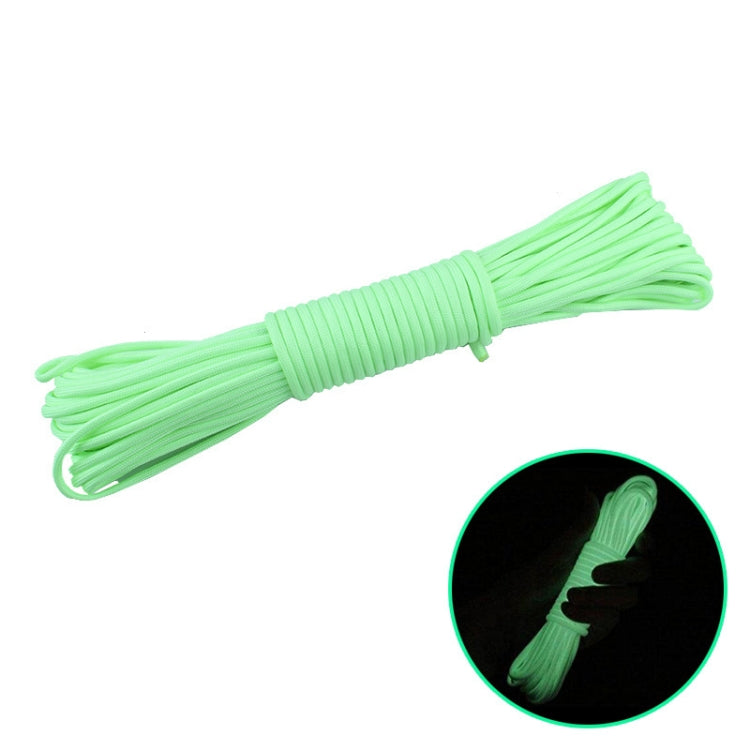 Corde d'escalade fluorescente pour camping en extérieur, tente de sauvetage, 9 brins en nylon et polyester, pleine lumière, 20 m orange, 20 m rose, 20 m vert, 20 m bleu, 20 m blanc, 20 m jaune