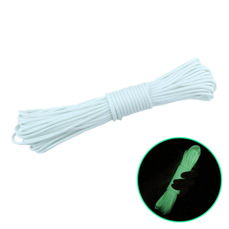 Corde d'escalade fluorescente pour camping en extérieur, tente de sauvetage, 9 brins en nylon et polyester, pleine lumière, 20 m orange, 20 m rose, 20 m vert, 20 m bleu, 20 m blanc, 20 m jaune