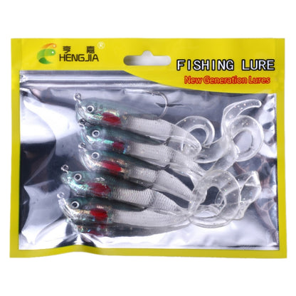 HENGJIA SO050-1 5 pièces 11cm/16g Leurre de pêche Luya Équipement de pêche Bar Souple avec Hameçon, SO050-2, SO050-1, SO050-5, SO050-4