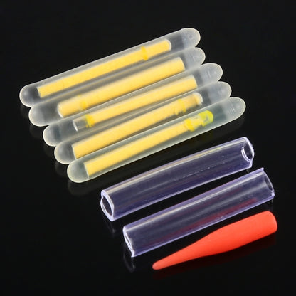 10 paquets de bâtons lumineux de pêche de nuit OCEAN SUN Luminous Float, Visibilité: 15m, Taille: 3.0 x 25mm, Visibilité: 15m (5 pièces)
