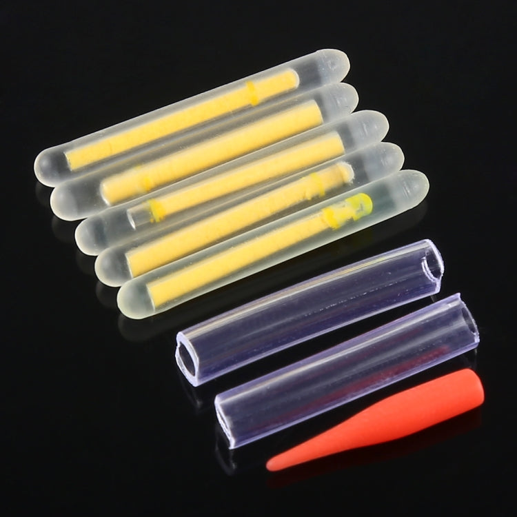 10 Packs OCEAN SUN Luminous Float Night Fishing Light Stick, Visibility: 30m, Size: 4.5 x 37mm, Visibility: 30m(5pcs)