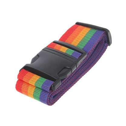 Cross Rainbow Elastic Telescopic Bag Bungee Luggage Packing Belt Travel Luggage Fixed Strap