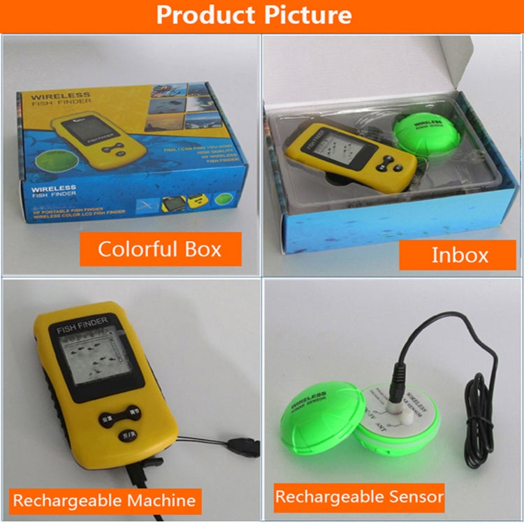 Sondeur portable sans fil TL86 avec écran couleur, TL86