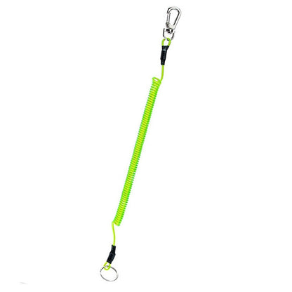 Porte-clés multifonctionnel anti-perte d'extérieur en TPU avec cordon à ressort, longueur : 32 cm, porte-clés anti-perte (transparent), porte-clés anti-perte (gris), porte-clés anti-perte (vert)