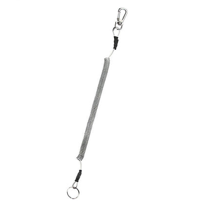 Porte-clés multifonctionnel anti-perte d'extérieur en TPU avec cordon à ressort, longueur : 32 cm, porte-clés anti-perte (transparent), porte-clés anti-perte (gris), porte-clés anti-perte (vert)