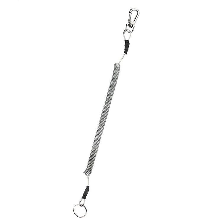 Porte-clés multifonctionnel anti-perte d'extérieur en TPU avec cordon à ressort, longueur : 32 cm, porte-clés anti-perte (transparent), porte-clés anti-perte (gris), porte-clés anti-perte (vert)