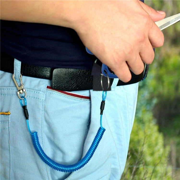 Porte-clés multifonctionnel anti-perte d'extérieur en TPU avec cordon à ressort, longueur : 32 cm, porte-clés anti-perte (transparent), porte-clés anti-perte (gris), porte-clés anti-perte (vert)
