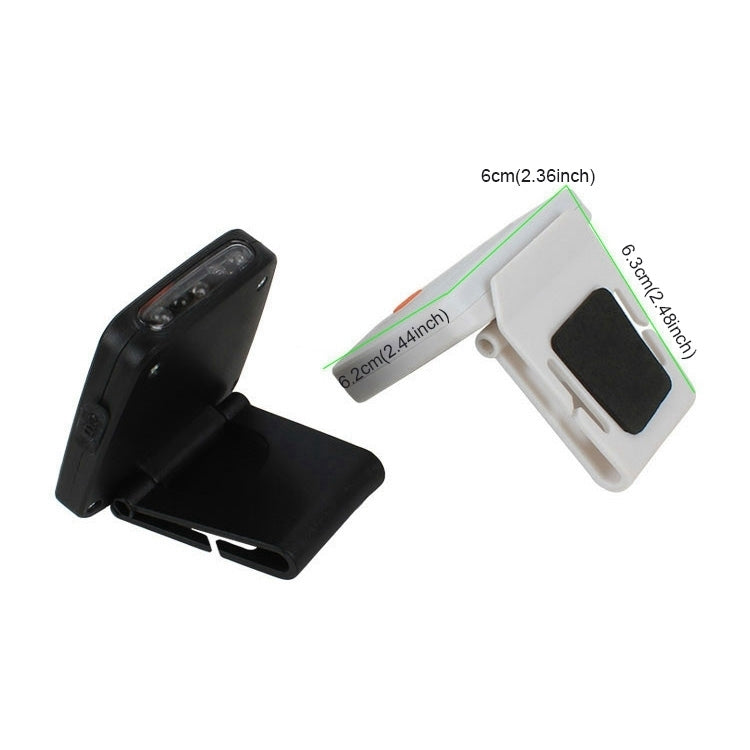 Lampe frontale portable à LED infrarouge rechargeable à clip pour casquette de pêche, camping, randonnée