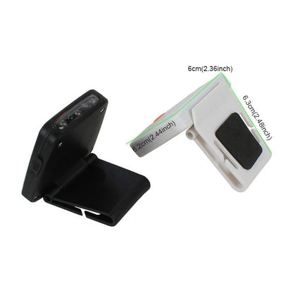 Lampe frontale portable à LED infrarouge rechargeable à clip pour casquette de pêche, camping, randonnée