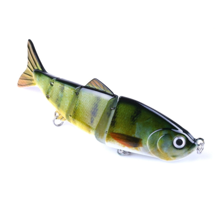 HENGJIA JM022-X Leurre dur artificiel de pêche en plastique multi-sections de 12 cm et 16,8 g avec hameçon triple, couleur aléatoire, JM022-X 12 cm