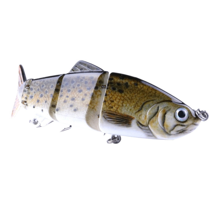 HENGJIA JM022-X Leurre dur artificiel de pêche en plastique multi-sections de 12 cm et 16,8 g avec hameçon triple, couleur aléatoire, JM022-X 12 cm