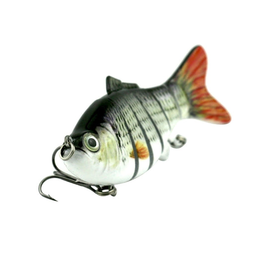 HENGJIA JM020 10cm 18g Multi-section Plastic Hard Baits Artificial Fishing Lures with Treble Hook, Random Color Delivery, JM020 10cm